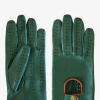 Gants Pilote Homme - Vert Foncé / Naturel