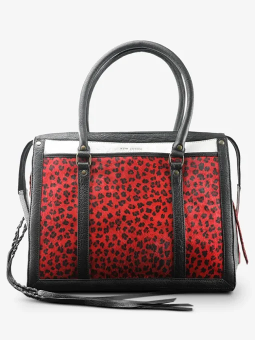 LeRive Droite - L - Léopard - Noir / Rouge